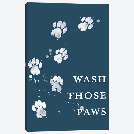 Wash Your Paws I Canvas Print #POP2316} by Grace Popp Canvas Artwork