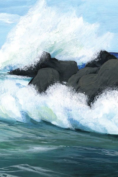 Rocky Beaches: Barrel Break II by Grace Popp