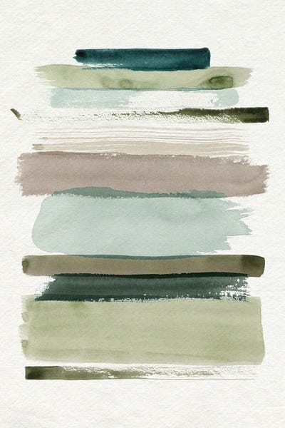 Linear Abstract: Grass Stains I by Grace Popp