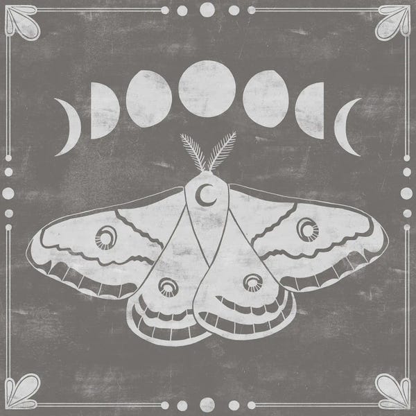 Moths: Hallowed Moon I by Grace Popp