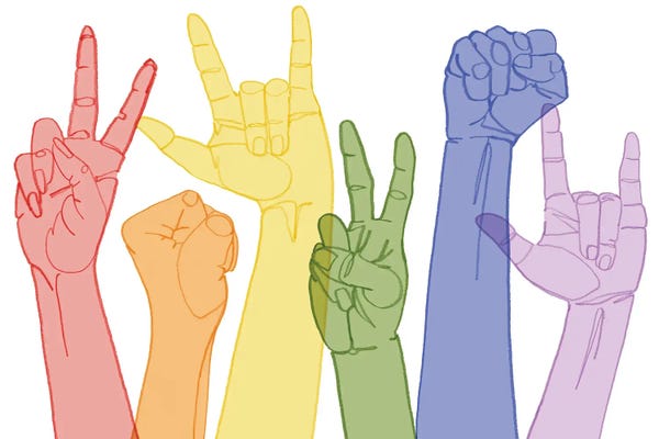 Hands: Love Each Other III by Grace Popp