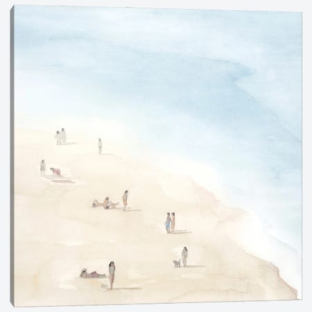 Beach Goers II Canvas Print #POP2439} by Grace Popp Canvas Art