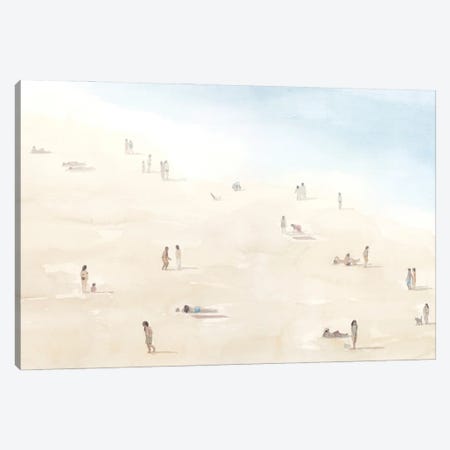 Beach Goers III Canvas Print #POP2440} by Grace Popp Art Print