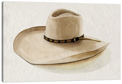 Cowboy Hat I Canvas Art Print - Hat Art