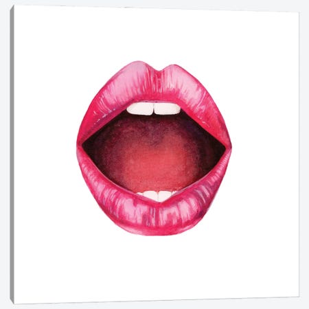 Emotion Lips II Canvas Print #POP2446} by Grace Popp Canvas Artwork