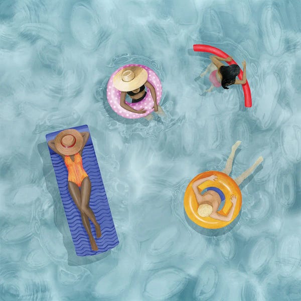 Women's Swimsuits: Poolside I by Grace Popp