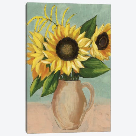 Sunflower Afternoon II Canvas Print #POP2494} by Grace Popp Canvas Print
