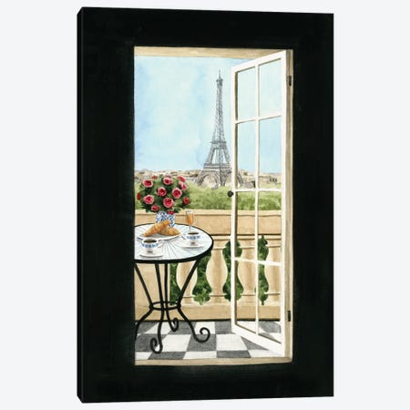 Terrace in Paris II Canvas Print #POP2498} by Grace Popp Canvas Art