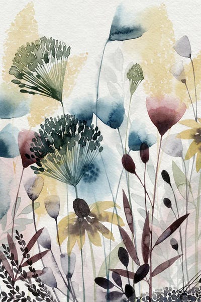 Wildflowers: Watercolor Wildflower I by Grace Popp