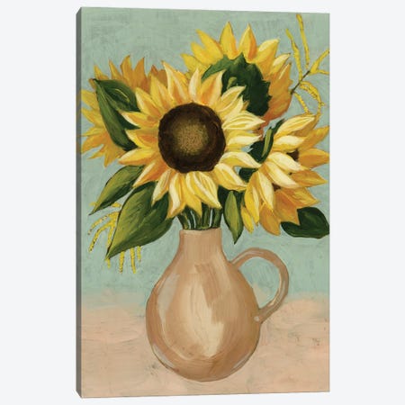 Sunflower Afternoon I Canvas Print #POP2540} by Grace Popp Canvas Wall Art