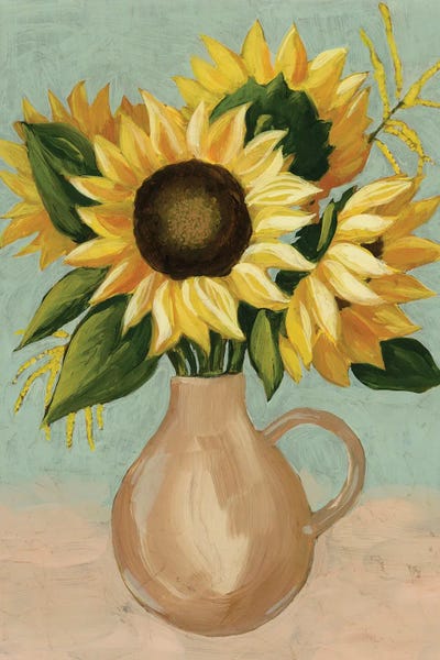 French Country Décor: Sunflower Afternoon I by Grace Popp