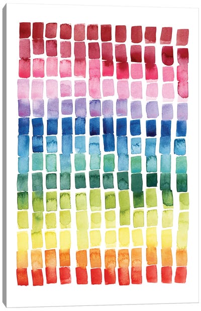 Under The Rainbow I Canvas Art Print - Colorful Abstracts