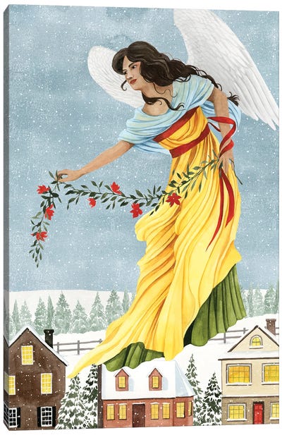 Christmas Angel II Canvas Art Print - Religious Christmas Art
