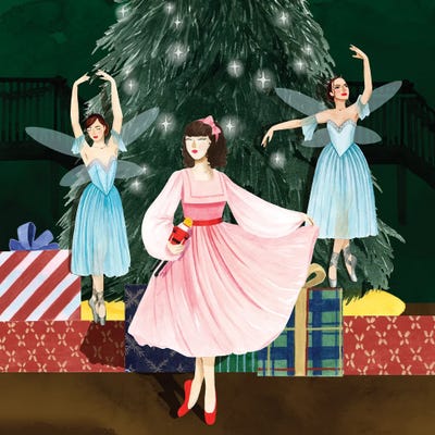Christmas Nutcracker II by Grace Popp multi panel art