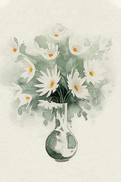 Daisy Bouquet Sketch II by Grace Popp multi panel art