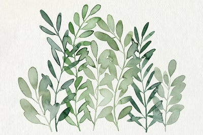 Foraged Greens II by Grace Popp multi panel art