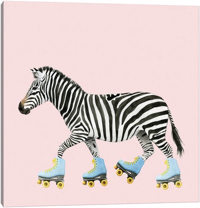High Rollers I Canvas Art Print - Zebra Art