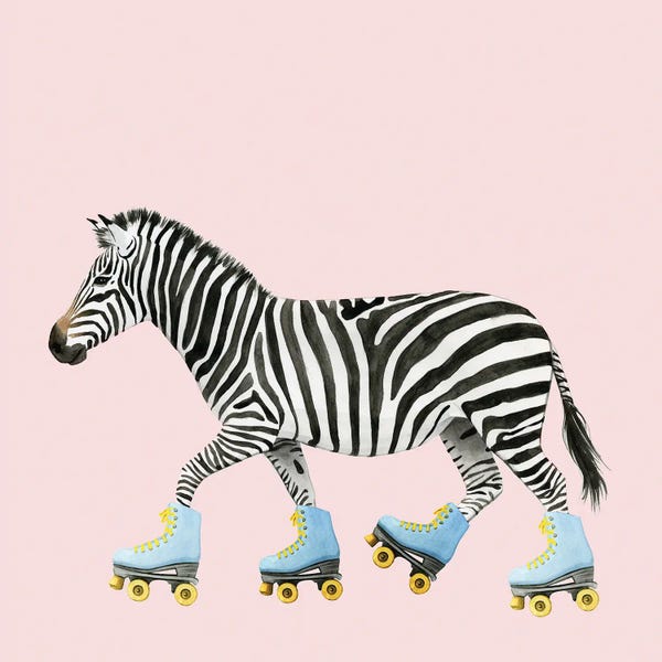 Zebras: High Rollers I by Grace Popp