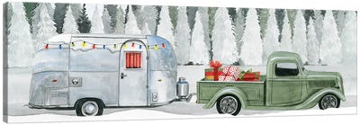 Holiday Roadtrip II Canvas Art Print - Farmhouse Christmas Décor