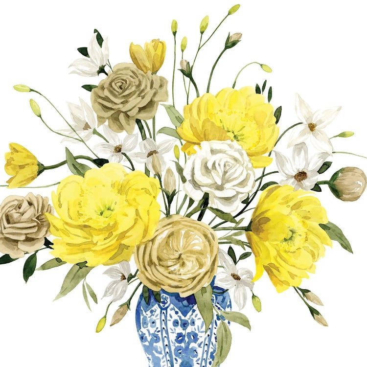 Yellow And Ultramarine Bouquet III