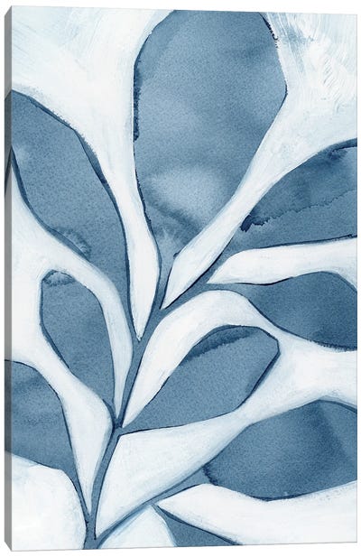 Blue Weed II Canvas Art Print - Grace Popp