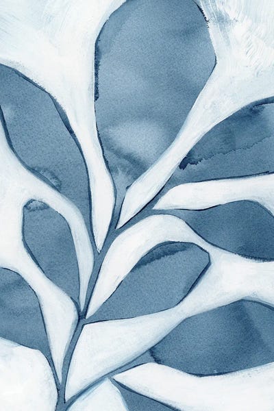 Modern Farmhouse Bedroom: Blue Weed II by Grace Popp