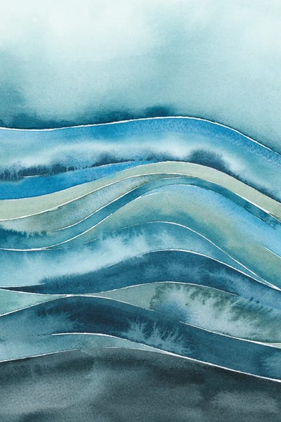 Quiet Wave I by Grace Popp multi panel art