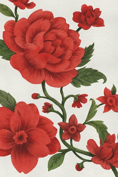 Chinoiserie: Scarlet Chinoiserie I by Grace Popp
