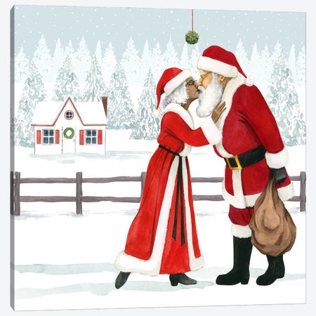 Christmas Love I Canvas Print #POP2638} by Grace Popp Canvas Artwork