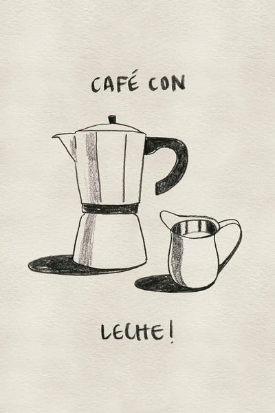Fine Art Print: Cafe Sketch I by Grace Popp