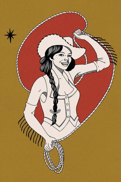Grace Popp: Lasso Lassie IV by Grace Popp