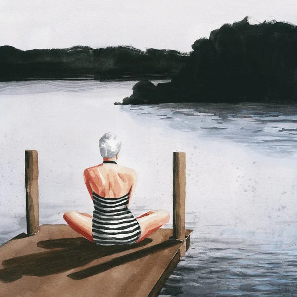 Grace Popp: Long Shadow Lake I by Grace Popp
