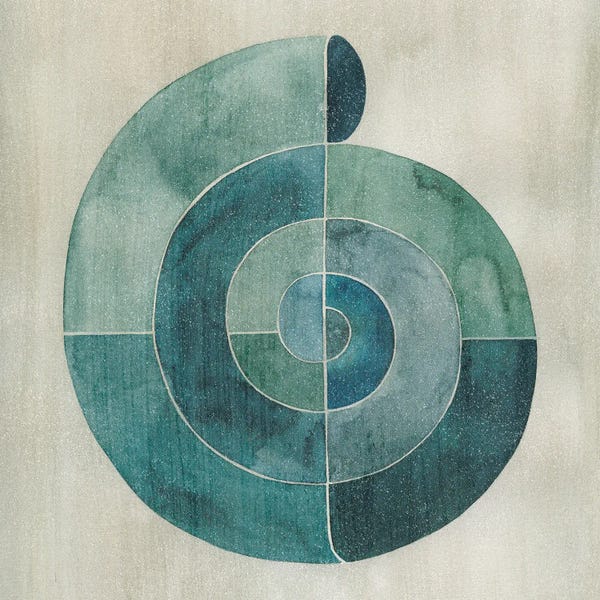 Sea Shells: Simplified Nautilus I by Grace Popp