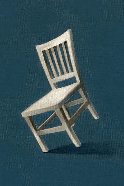 Floating Chair II by Grace Popp framed canvas print