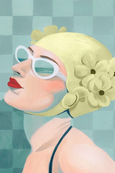 Gingham: Synchronized Swimmer II by Grace Popp