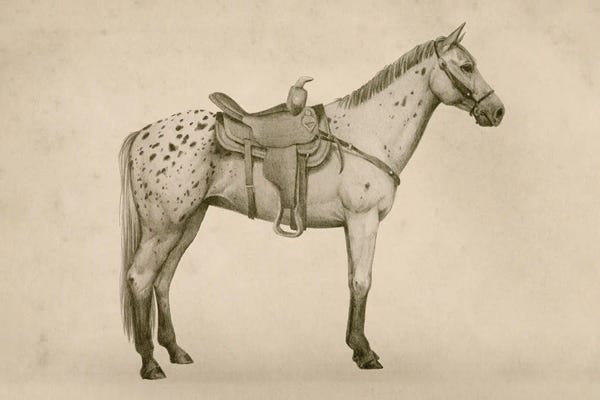 Grace Popp: Dappled Western I by Grace Popp