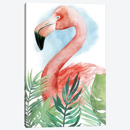 Watercolor Flamingo Composition II Canvas Print #POP289} by Grace Popp Canvas Artwork