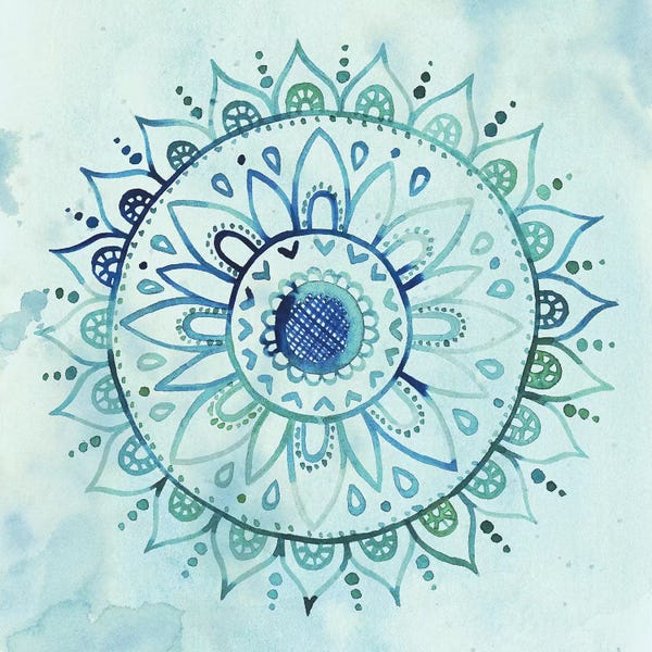 Mandalas: Watercolor Mandala I by Grace Popp