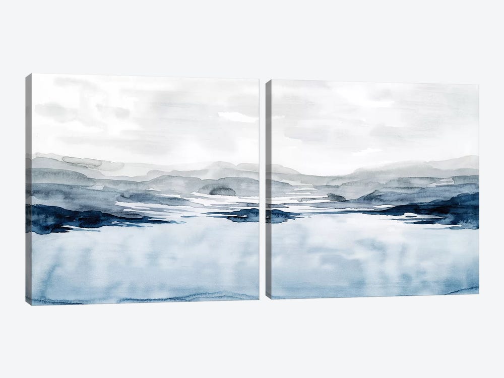 Faded Horizon Diptych by Grace Popp 2-piece Canvas Artwork