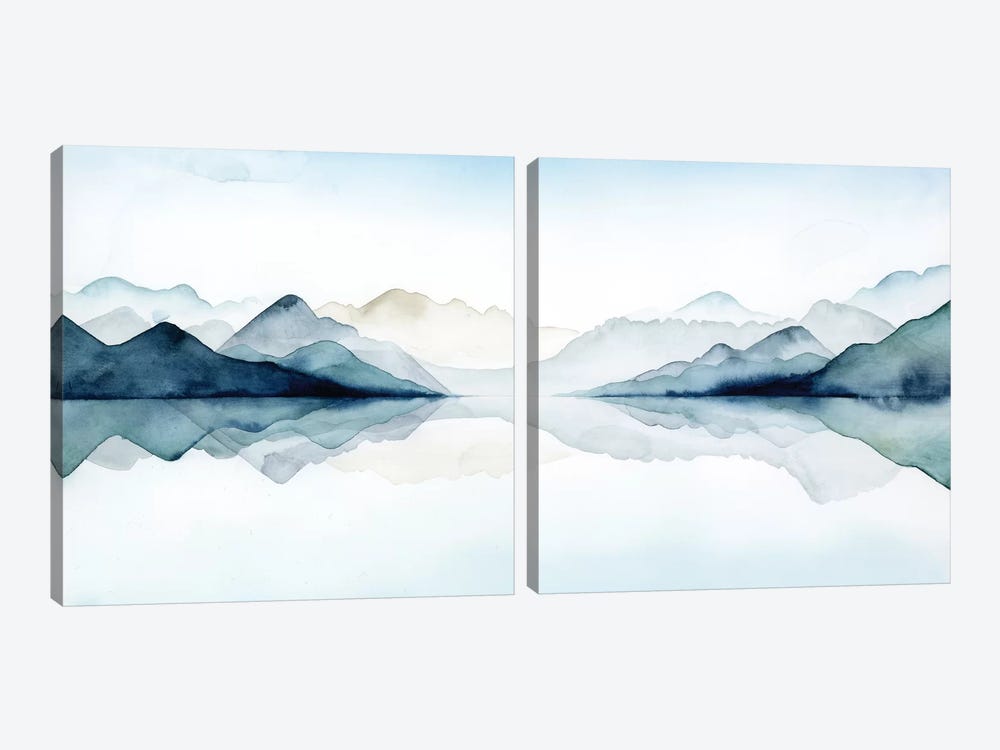 Glacial Diptych by Grace Popp 2-piece Canvas Print