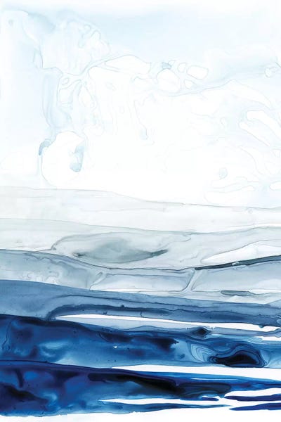 Abstract Watercolors: Azure Arctic I by Grace Popp