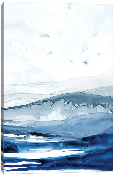 Azure Arctic II Canvas Art Print - Abstract Watercolor Art