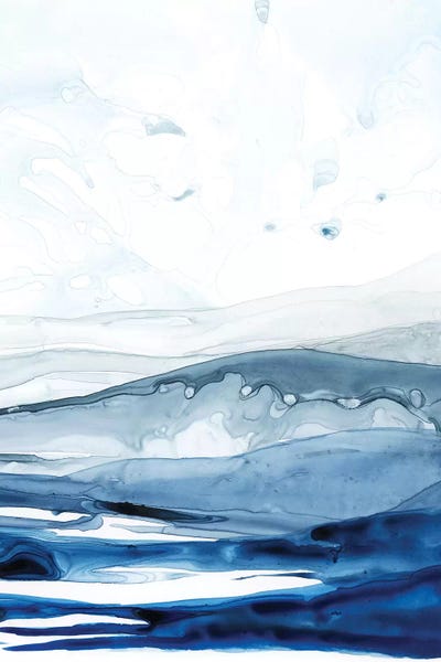 Abstract Watercolors: Azure Arctic II by Grace Popp