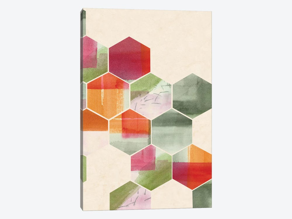 Color Pop Honeycomb I by Grace Popp 1-piece Art Print