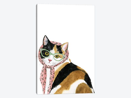 Cat Lover Gift Collage illustration Art PAWberry DaiqPURRi Cat Spurrits- Potent Purrables Cat Print