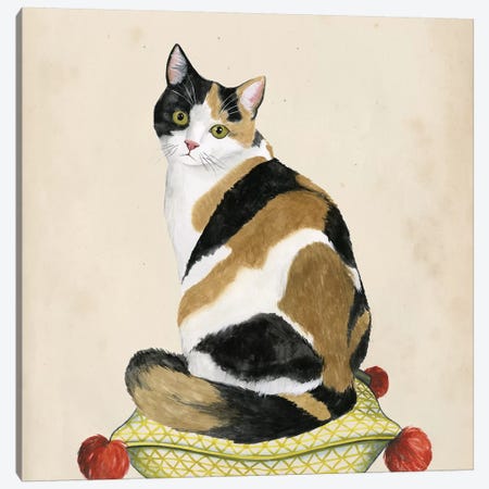 Lady Cat III Canvas Print #POP346} by Grace Popp Canvas Artwork