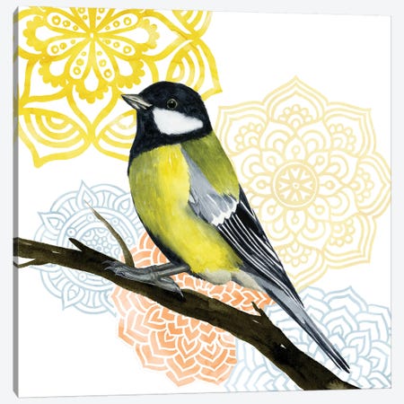 Mandala Bird III Canvas Print #POP352} by Grace Popp Canvas Artwork