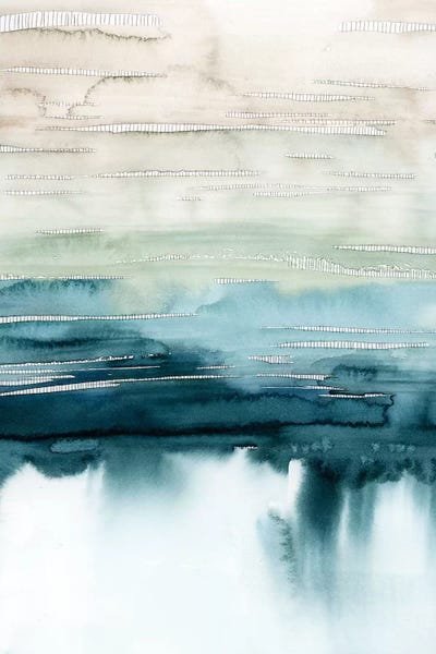Large Abstract Art - Canvas Prints: Organic Cascade I by Grace Popp