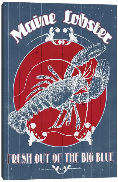 Seafood Co. II Canvas Art Print - Lobster Art