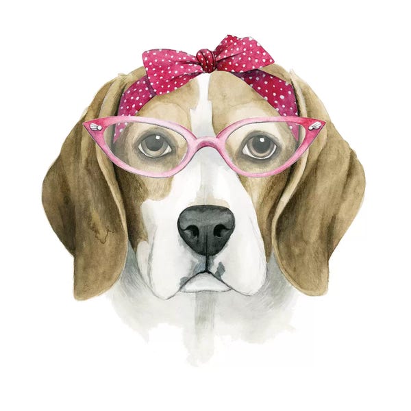 Beagles: Vintage Pup I by Grace Popp